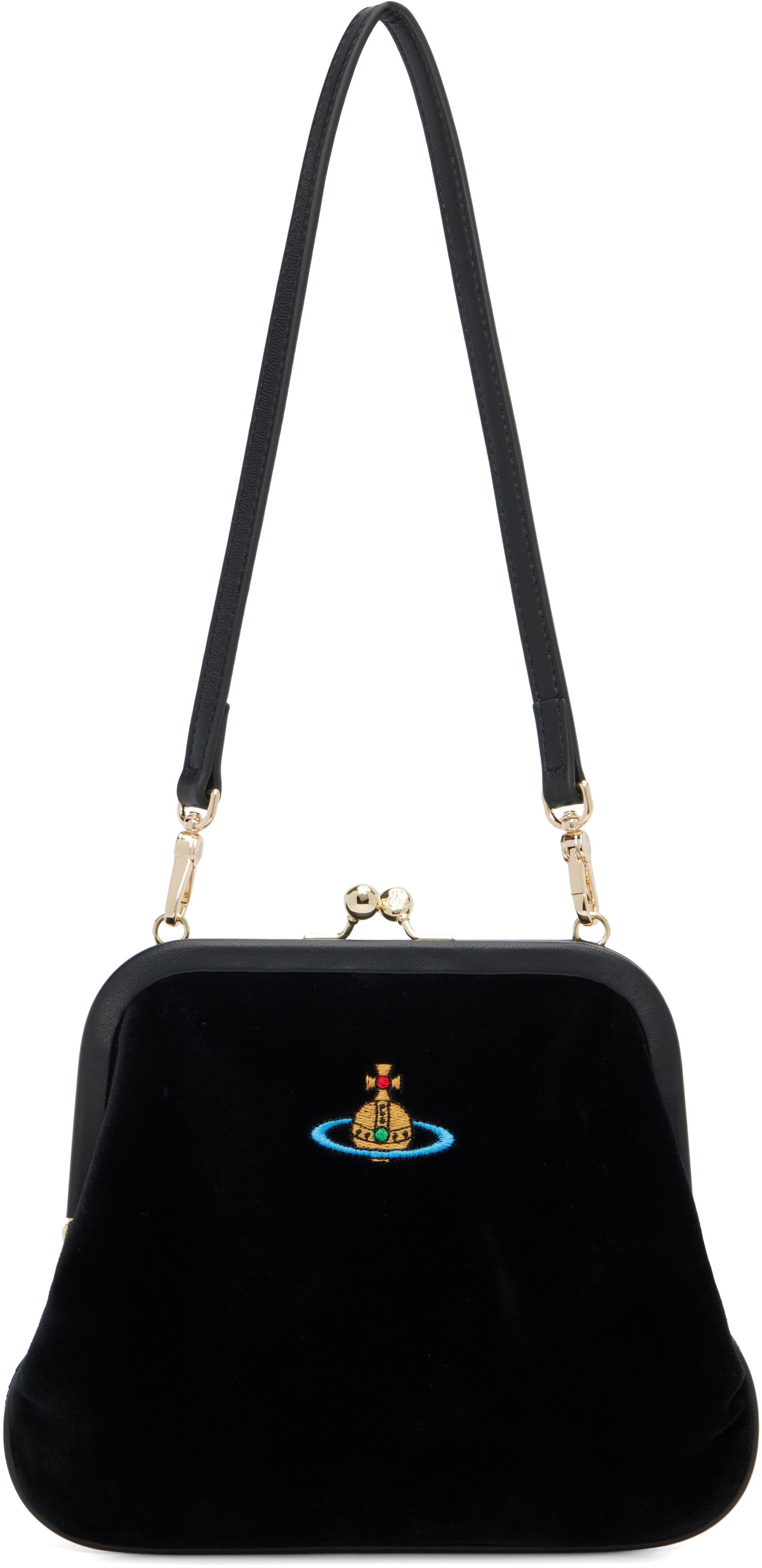 Peňaženka Vivienne Westwood Vivienne Westwood Vivienne Velvet Clutch Čierna | 4B01000IW-W00ZL-, 0