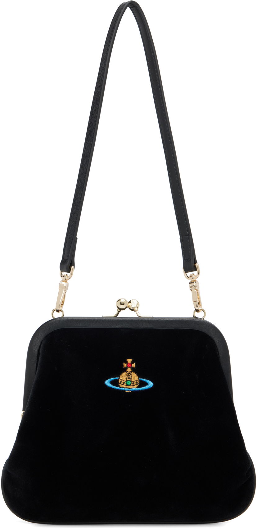Peňaženka Vivienne Westwood Vivienne Westwood Vivienne Velvet Clutch Čierna | 4B01000IW-W00ZL-