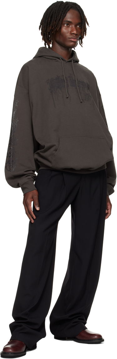 Mikina VETEMENTS Vetements Cradle of Filth Dripping Logo Oversized Hoodie Šedá | UCF76HD450C, 3