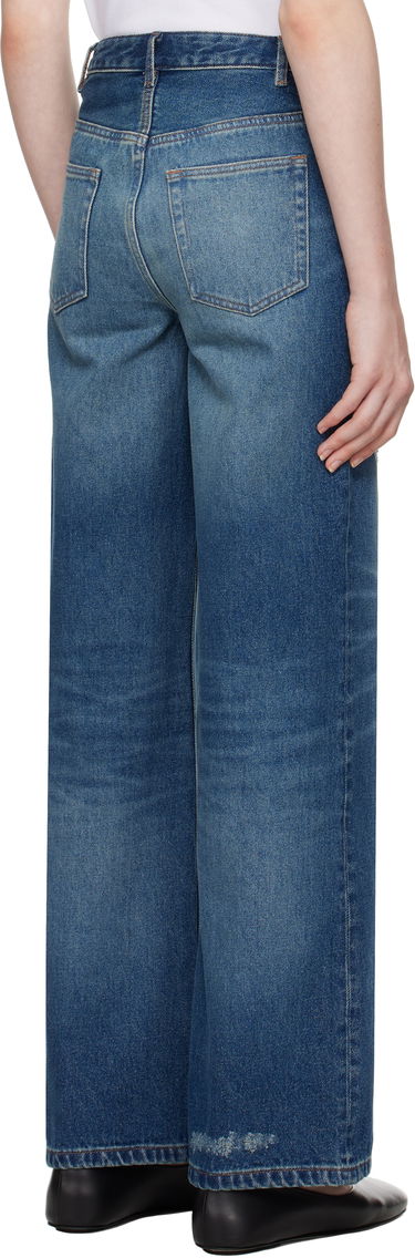 Džínsy A.P.C. Elisabeth Wide-Leg Jeans Modrá | COHFC-F09181, 2