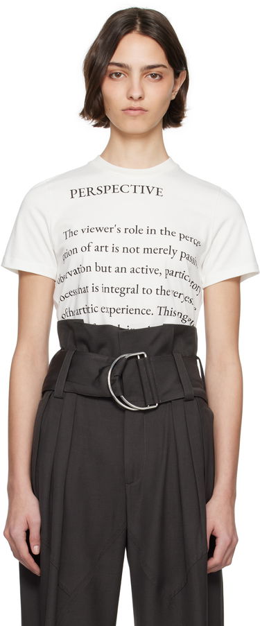 Tričko JW Anderson JW Anderson Text Print T-Shirt Biela | JT0294-PG1510, 0