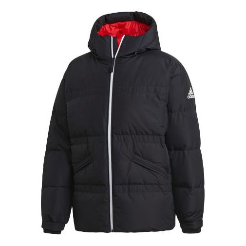 Prešívaná bunda adidas Originals Hooded Down Jacket Čierna | GF0054