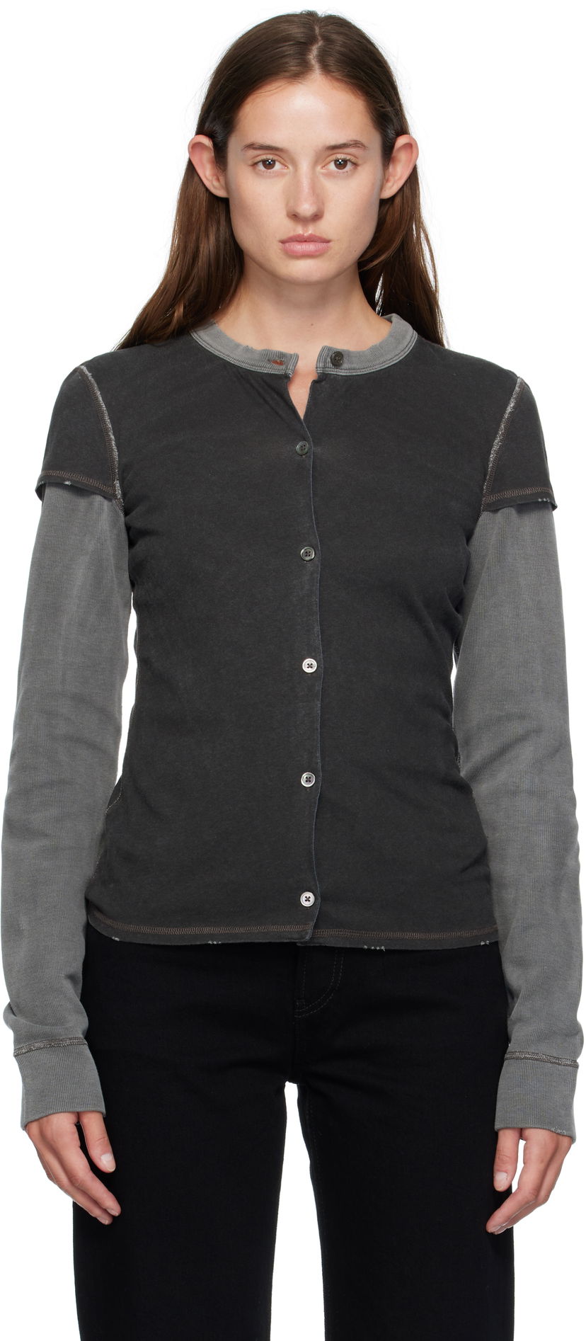 Sveter OUR LEGACY Our Legacy Heat Long Sleeve Cardigan Šedá | W4256HF