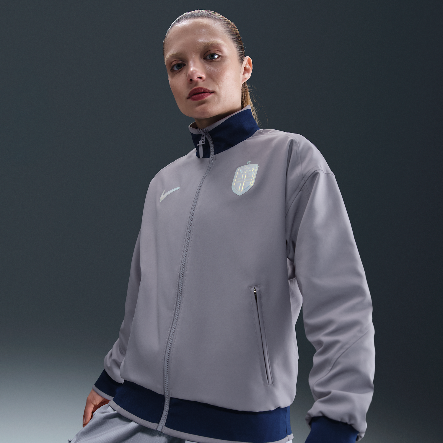 Bunda Nike Norway Strike Dri-FIT Track Jacket Šedá | IB9525-529, 0