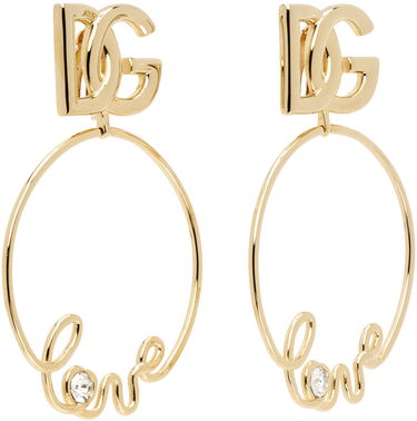 Náušnice Dolce & Gabbana Gold Drop Earrings Metalická | WEP2L8 W1111, 1