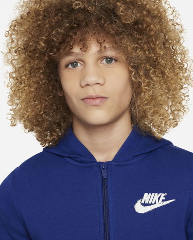 Mikina Nike NSW Fleece Full-Zip Hoodie Modrá | FZ4716-455, 3