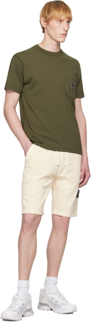 Šortky Stone Island Stone Island Fleece Shorts Žltá | K1S15 6200009 S0060, 4