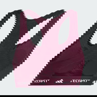 Podprsenka adidas Performance Compression-Fit Workout Bra Fialová | JI5569, 1