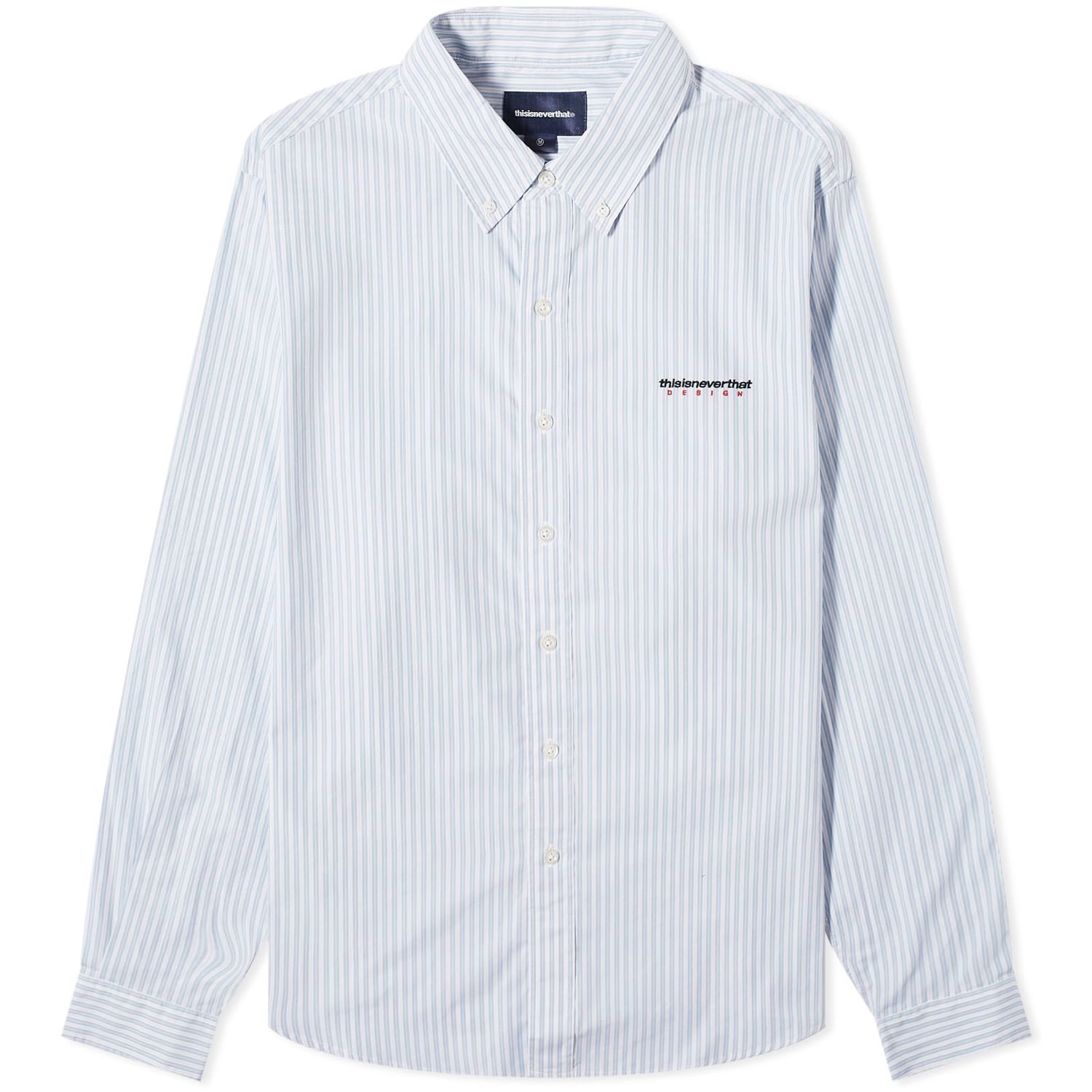 Košeľa thisisneverthat thisisneverthat DSN Striped Shirt, Size Large Modrá | TN241WSHTL02-BLU, 0