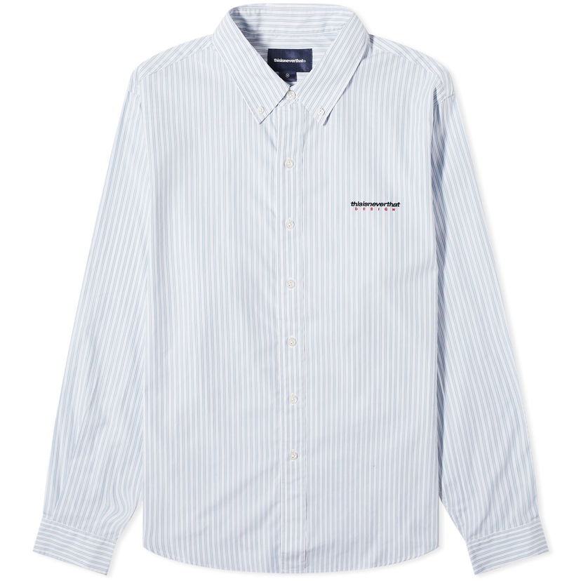 Košeľa thisisneverthat thisisneverthat DSN Striped Shirt, Size Large Modrá | TN241WSHTL02-BLU
