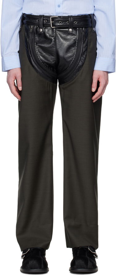 Cargo nohavice Martine Rose Martine Rose Zip Chap Tailored Trousers Zelené | 360WT10414, 0