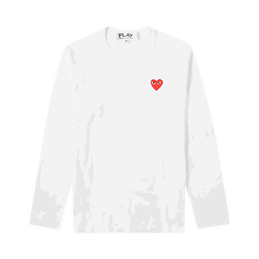 Tričko Comme des Garçons PLAY Basic Logo Tee Biela | P1T118 2, 0