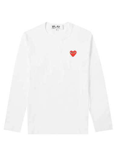 Tričko Comme des Garçons PLAY Basic Logo Tee Biela | P1T118 2