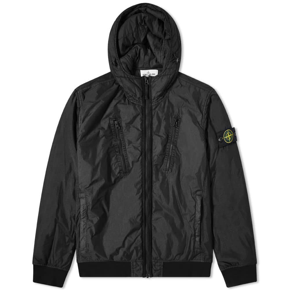 Parka Stone Island Crinkle Reps Pocket Detail Down Jacket Čierna | 751542223-V0029, 0