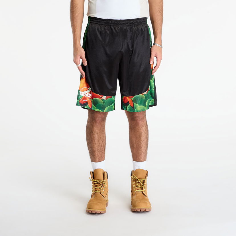 Šortky Pleasures Shorts PLEASURES x Boiler Room Aqua Rôznofarebný | P25F006-BLACK