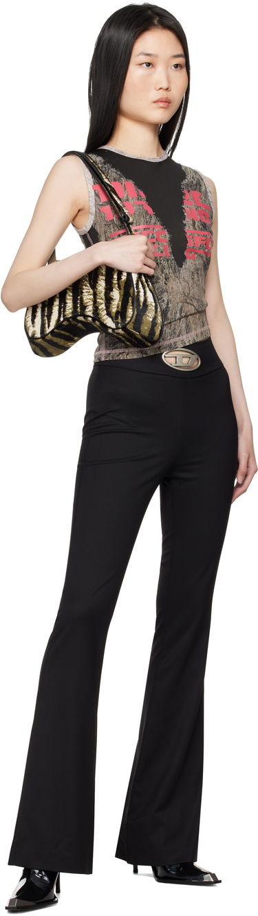 Nohavice Diesel Black P-Erseus Flare Trousers Čierna | A14390 0PHAL, 3