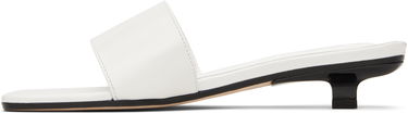 Starostlivosť o obuv BY FAR BY FAR Ceni Kitten Heel Mules Biela | MWFHO014CL034WH025PL, 2