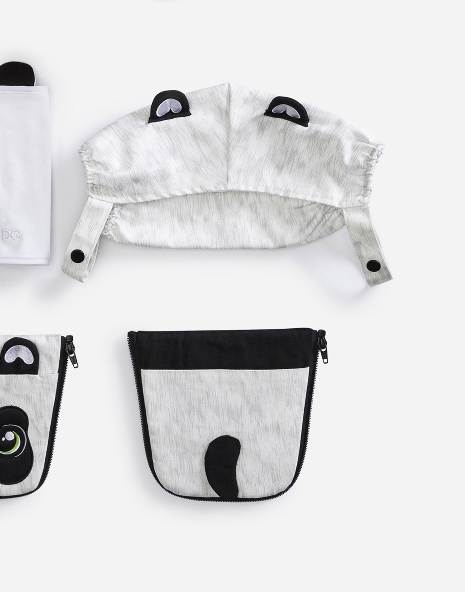 Cestovná taška Dolce & Gabbana Dolce & Gabbana Panda Baby Carrier Cover Set Šedá | LCJA09G7QUBS9000, 1