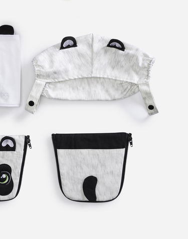 Cestovná taška Dolce & Gabbana Dolce & Gabbana Panda Baby Carrier Cover Set Šedá | LCJA09G7QUBS9000, 1
