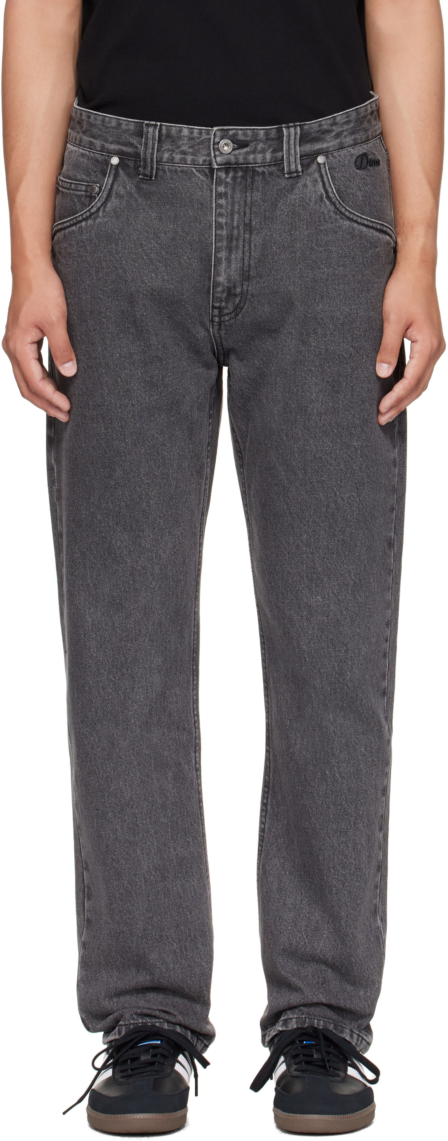 Džínsy Dime Dime Straight Jeans Šedá | DIMEFA2516BLK, 0