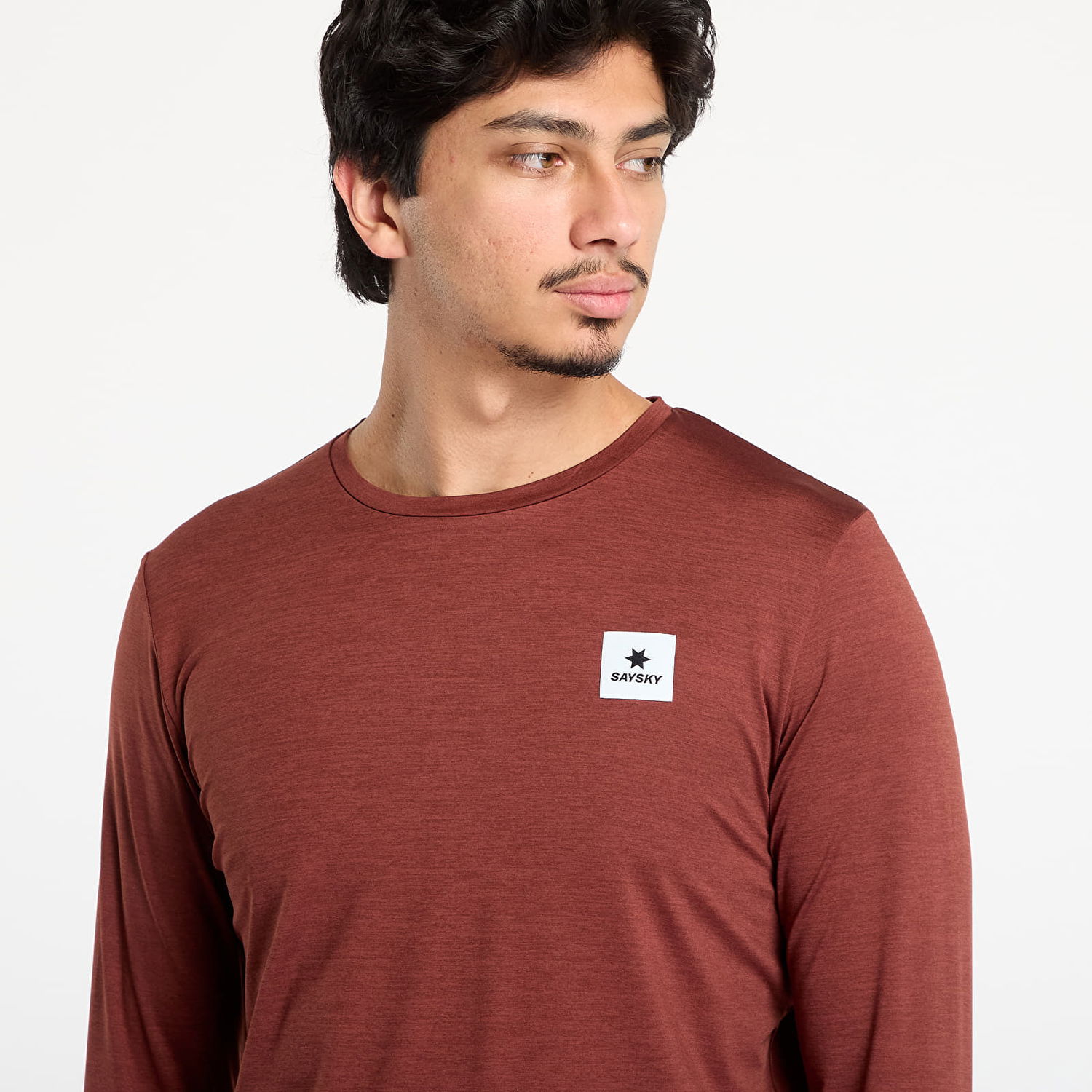 Tričko Saysky Statement Pace Long Sleeve T-Shirt Vínová | OMRLS20C5008, 1