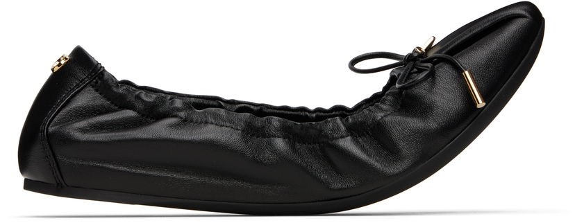 Šaty FERRAGAMO Ferragamo Elasticated Ballerina Flats Čierna | 779656