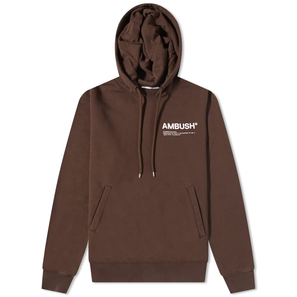 Mikina Ambush Ambush Workshop Logo Popover Hoodie Hnedá | BMBB012S22FLE0016410, 0