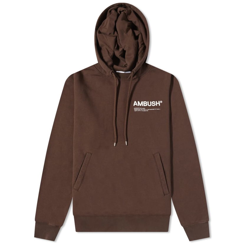 Mikina Ambush Ambush Workshop Logo Popover Hoodie Hnedá | BMBB012S22FLE0016410