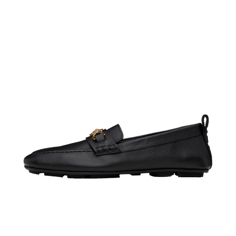 Tenisky a topánky Versace Leather Driver Loafers Čierna | 1017072_1A12110