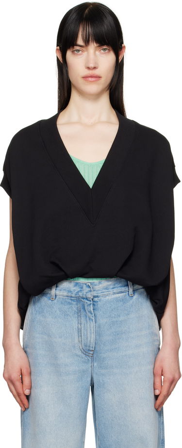 Sveter Dries Van Noten Dries Van Noten V-Neck Vest Čierna | 251-011113-1610, 0