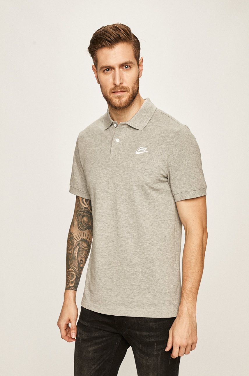 Polo tričko Nike Nike Sportswear Polo Shirt Šedá | CJ4456, 0