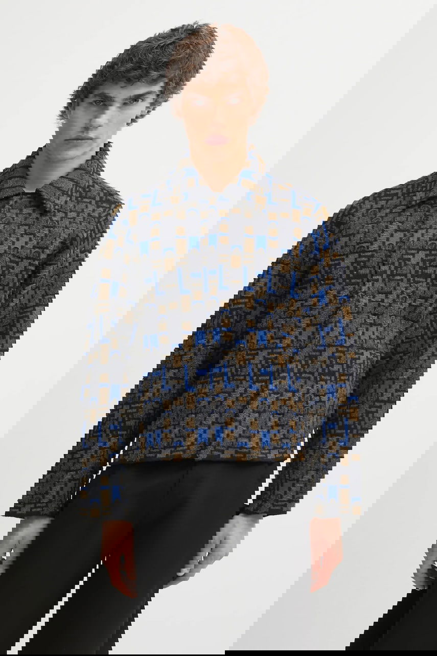 Sveter ADER ERROR Textured Geometric Knit Cardigan Rôznofarebný | BO01FWKT0706GR, 0