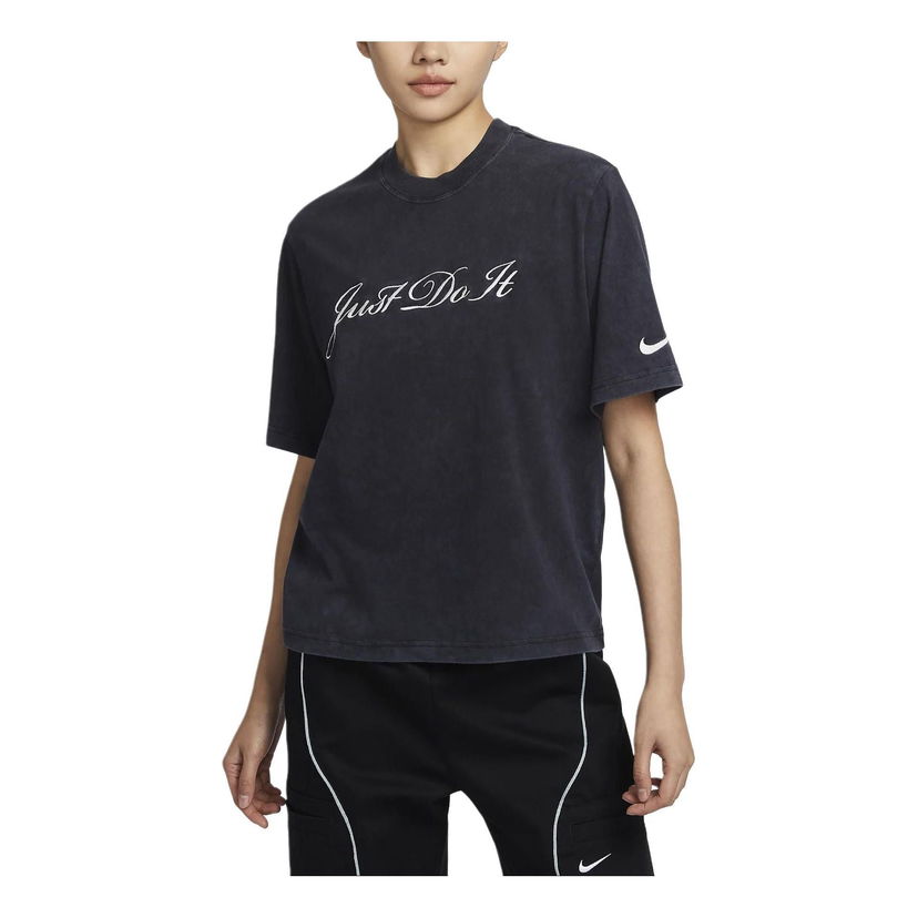 Tričko Nike Sportswear Logo Black T-Shirt Čierna | FZ4886-010