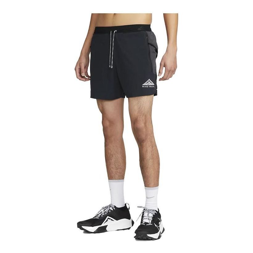 Šortky Nike Trail Running Shorts With Brief Liner Čierna | DV9312-010
