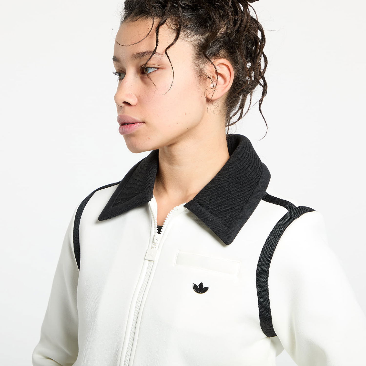 Bunda adidas Originals Premium Collared Track Jacket Biela | JD5469, 1