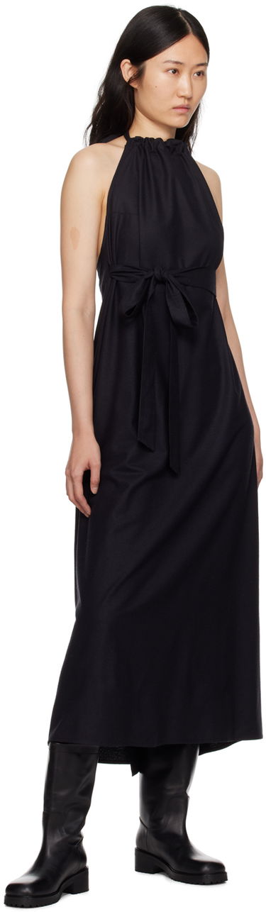 Šaty Baserange Trope Apron Maxi Dress Čierna | DRTAP-WS-SP24, 3