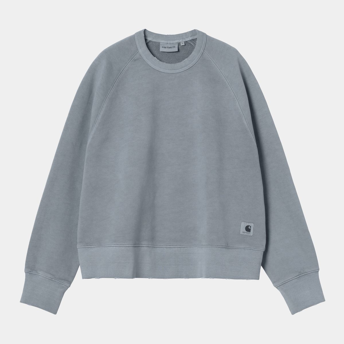 Mikina Carhartt WIP Torion Sweatshirt grind wash Modrá | I036048_5, 0