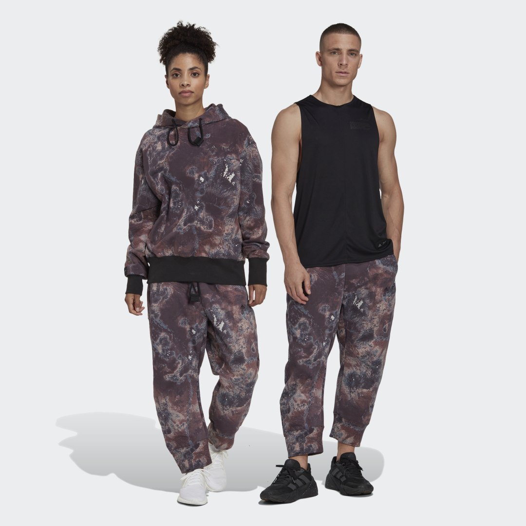 Nohavice a džínsy adidas Originals Parley 7/8 Length Pants Hnedá | HK4517, 0