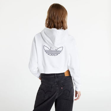 Mikina adidas Originals Crop Hoodie Biela | hk5170, 3