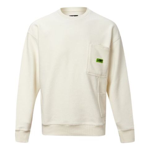 Sveter Converse Converse Round-Neck Long-Sleeve Sweater Biela | 10019956-A03