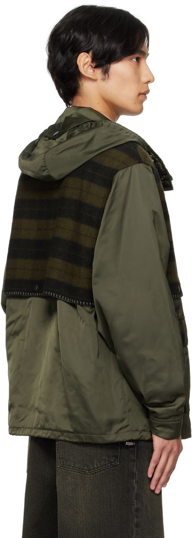 Bunda Andersson Bell Andersson Bell Check Layered Hooded Jacket Zelené | awa717u, 2