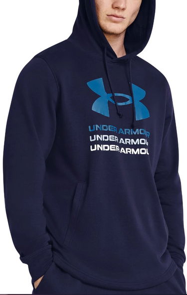 Mikina Under Armour UA Rival Terry Graphic Hood-BLU Navy | 1386047-410, 0