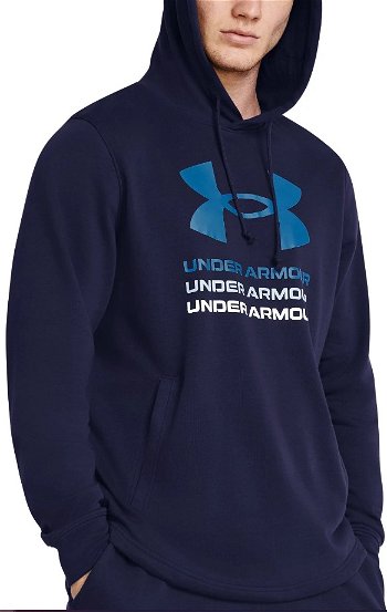 Under Armour UA Rival Terry Graphic Hood-BLU 1386047-410