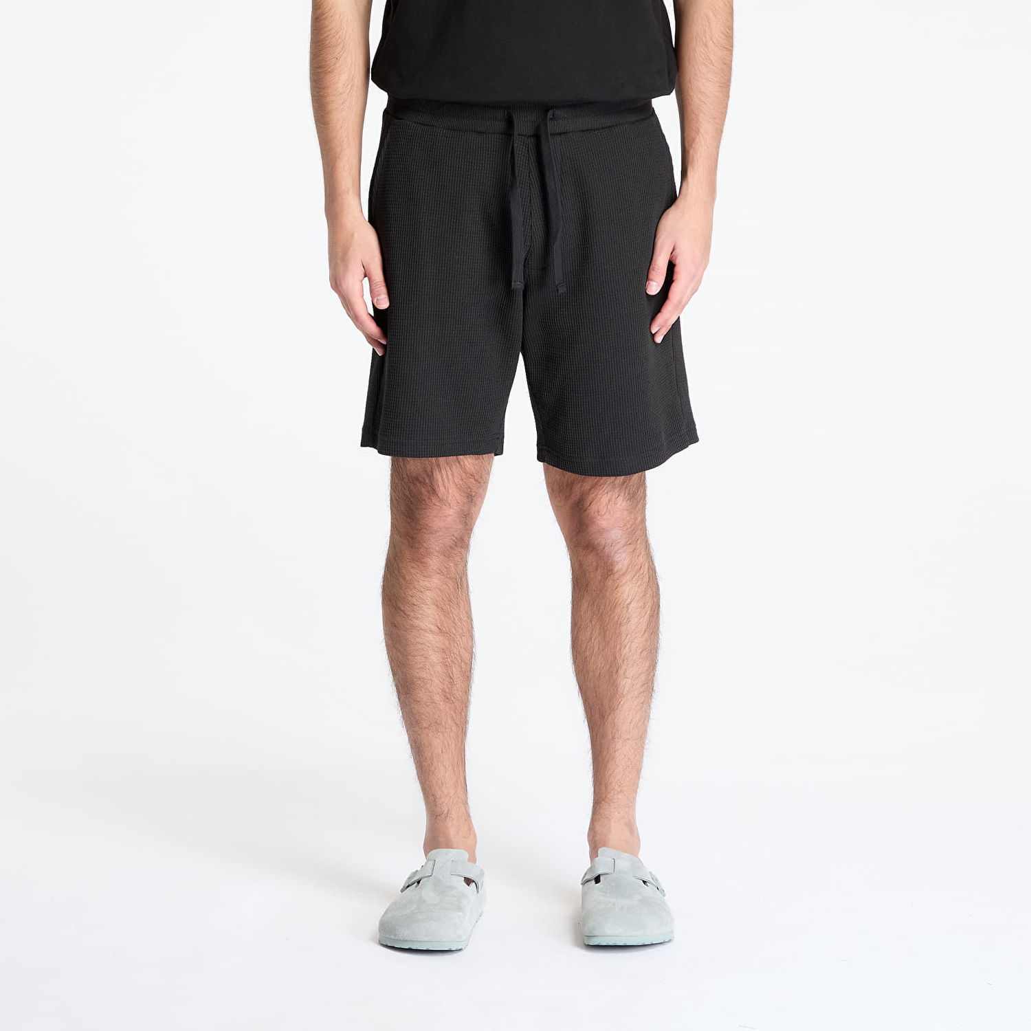 Šortky CALVIN KLEIN Calvin Klein Jeans Chunky Waffle Shorts Čierna | J30J327247 BEH, 0