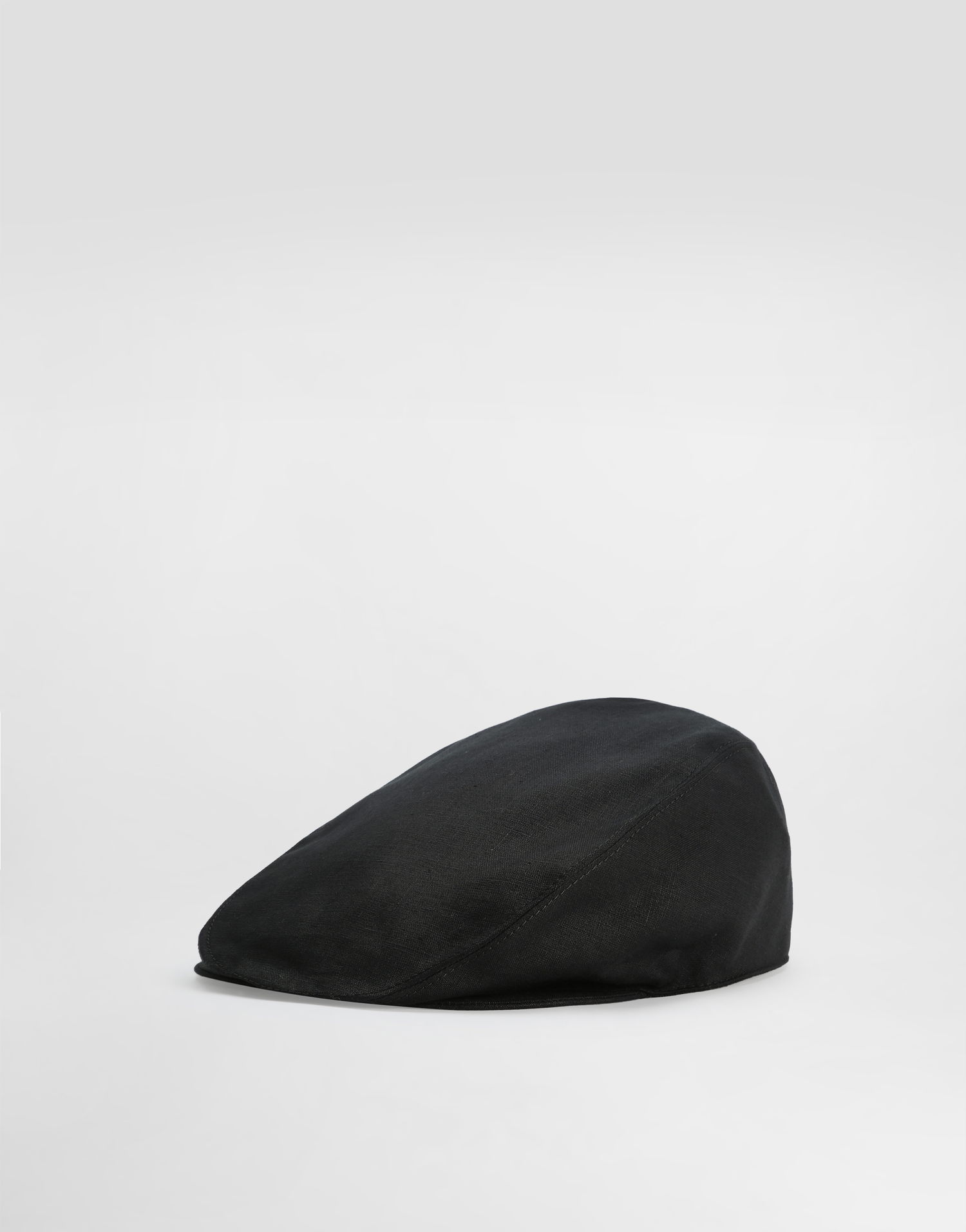 Šiltovka Dolce & Gabbana Dolce & Gabbana Linen Flat Cap Čierna | GH587AFU4JBN0000, 0