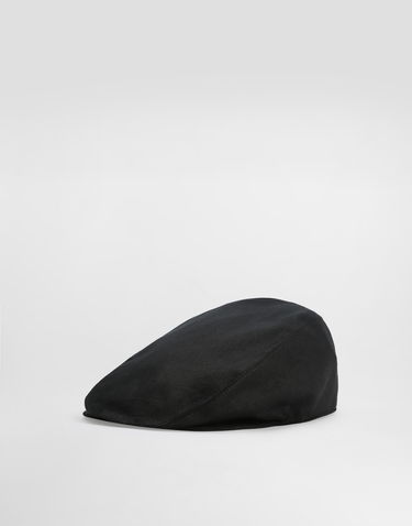 Šiltovka Dolce & Gabbana Dolce & Gabbana Linen Flat Cap Čierna | GH587AFU4JBN0000, 0