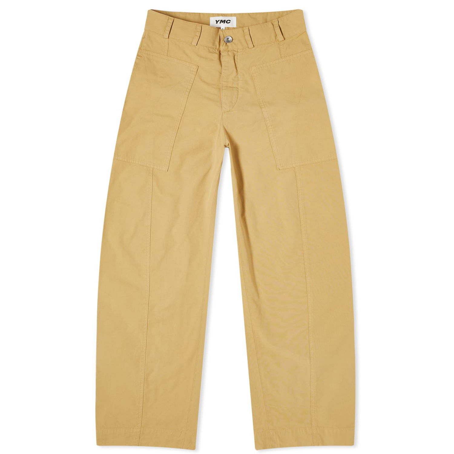 Cargo nohavice YMC Peggy Garment Dyed Trousers Žltá | Q4WAM-20, 1