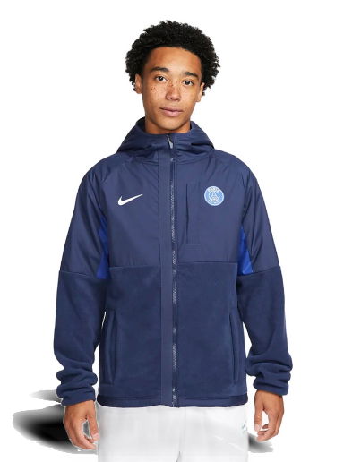 Vetrovka Nike Paris Saint-Germain AWF  Winterized Full-Zip Football Jacket Modrá | DN3113-410