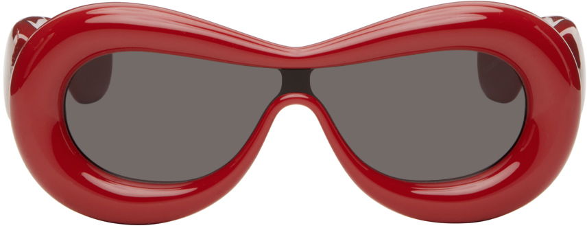 Slnečné okuliare Loewe Red Inflated Mask Sunglasses Červená | LW40099I@0066A, 0