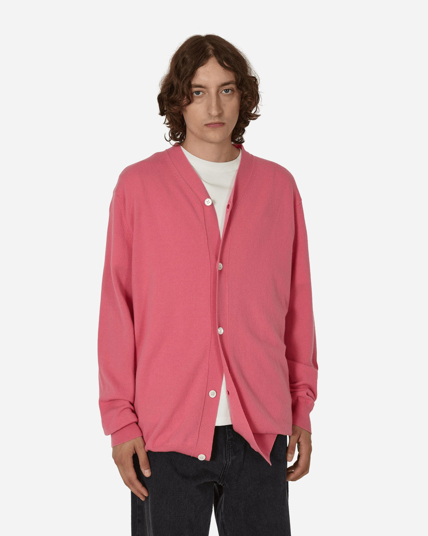 Sveter Comme des Garçons Oversized Knit Cardigan Ružová | FL-N007-W23 4, 1